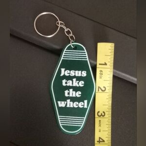 Keyring  with 'Jesus Take the Wheel' (NEW)
